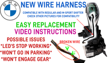 Cargar imagen en el visor de la galería, BMW Electronic Gear Selector Illumination/Parking Button Repair Harness From USA