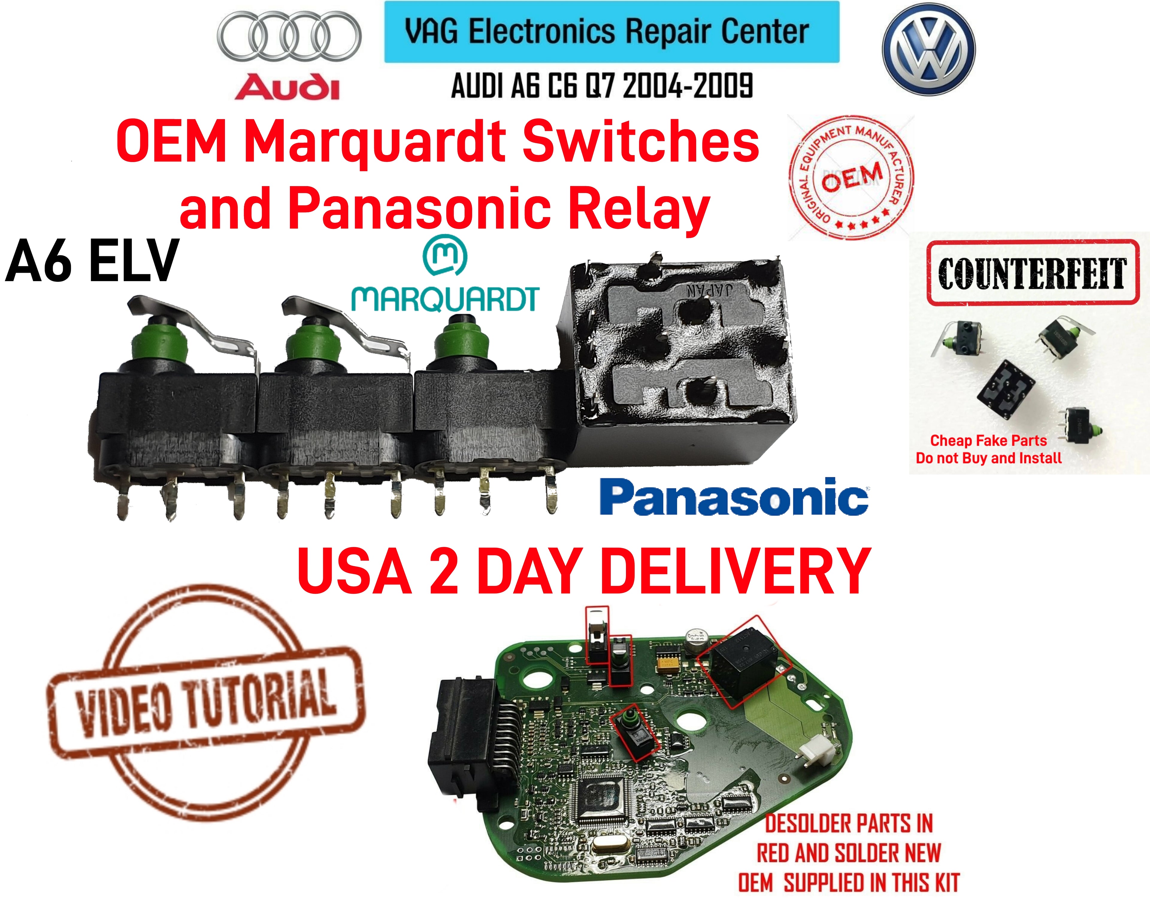 Steering Wheel Lock Audi A6 Actuator Fix 4F0905852 ELV Shipping from USA
