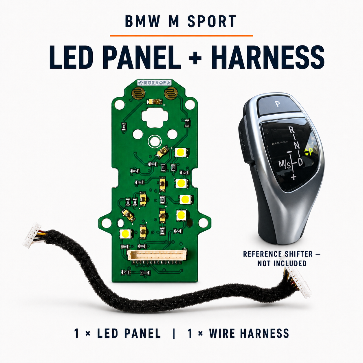 BMW M Sport Gear Selector LED Panel & Harness – 802680