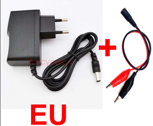 DC 4.2V 8.4V 7.2V 12.6V 13.8V 16.8V 1A 1000mA Adapter PSU Charger for  1S 2S 3S 4S 18650 Lithium Battery Alligator Clips