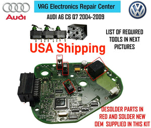 Steering Lock Module 4F0905852B Repair Kit For Audi A6 C6 Q7 2004-2009